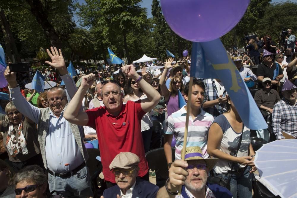 Acto electoral de Podemos en Oviedo con Juan Carlos Monedero