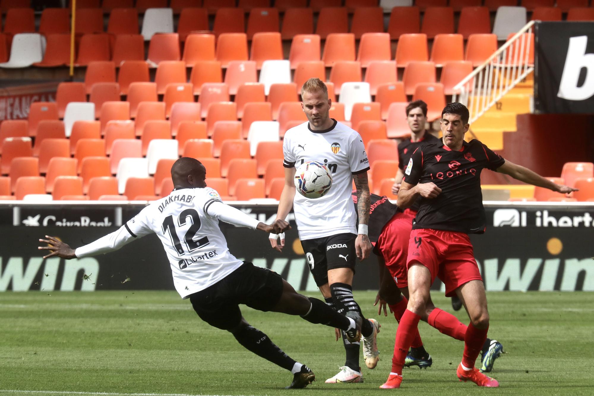 Las imágenes del empate entre el Valencia CF y la Real Sociedad