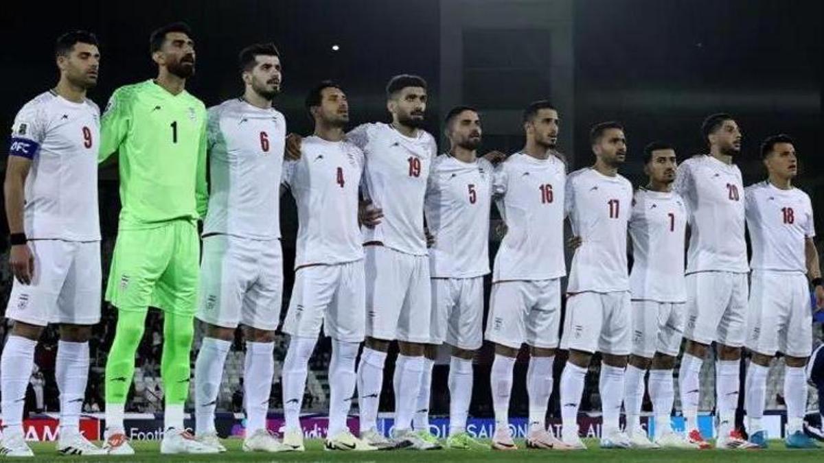 La selección iraní en una fotografía de archivo
