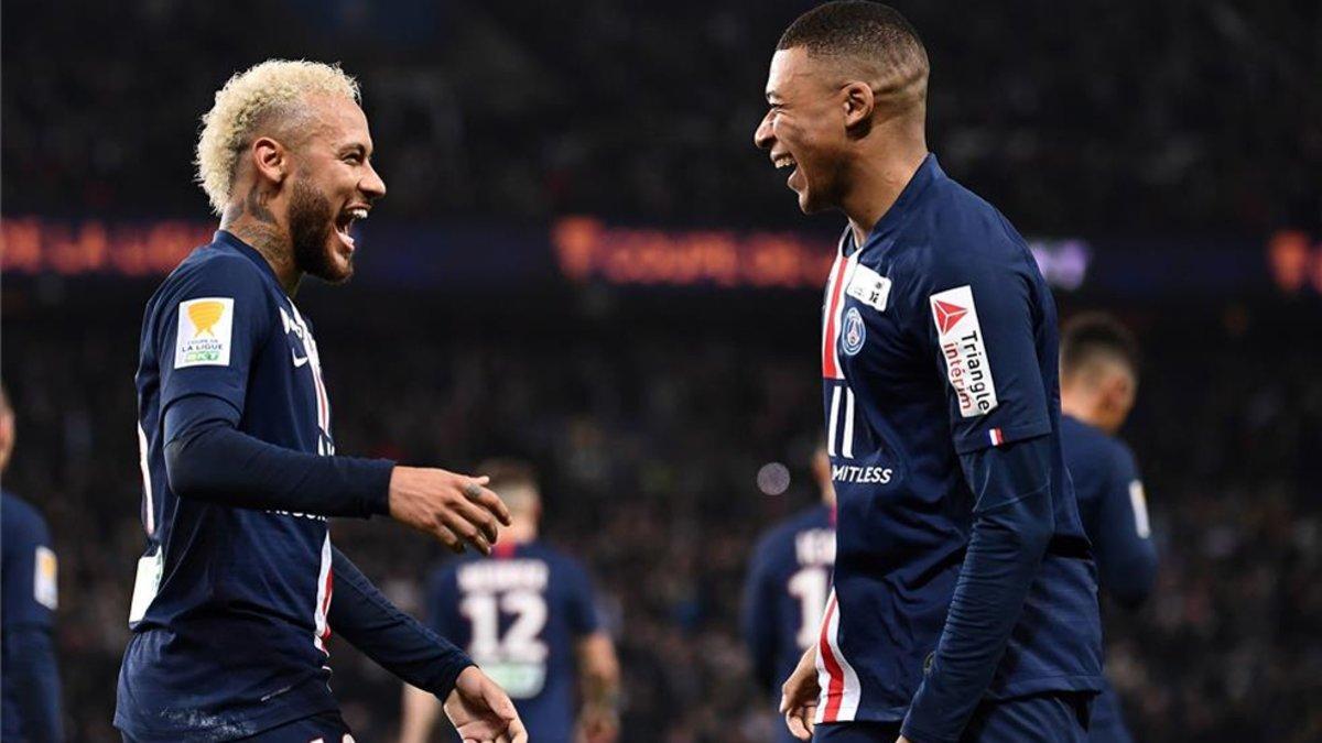 Neymar y Mbappé, en una imagen de esta temporada