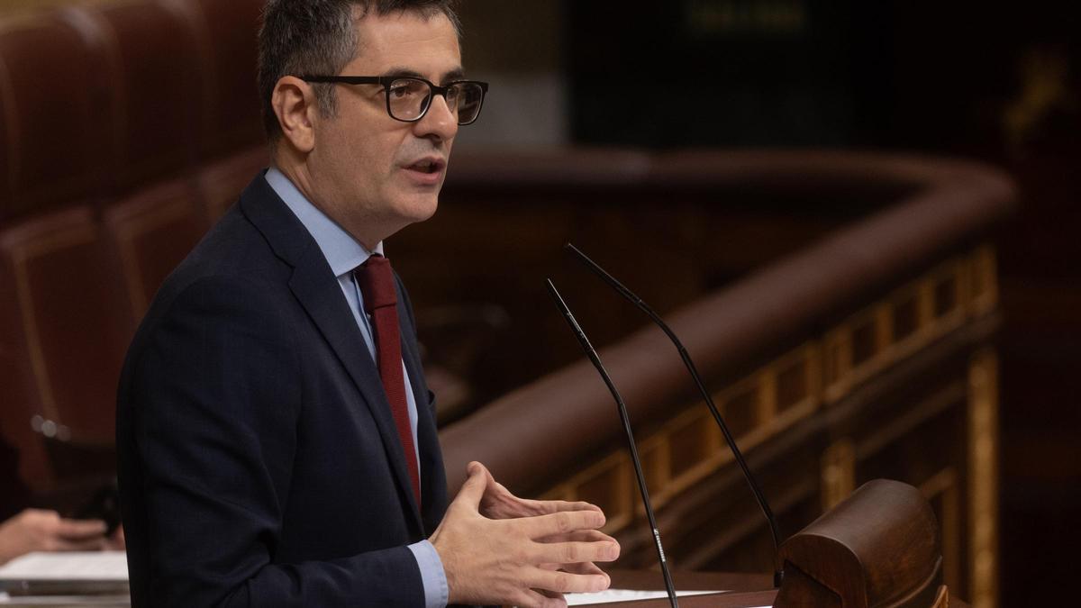 El ministro de la Presidencia, Relaciones con las Cortes y Justicia, Félix Bolaños,