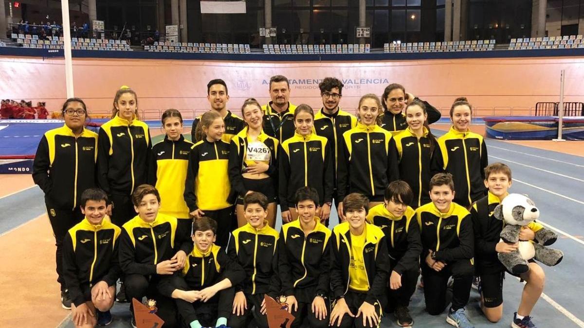 El Club d&#039;Atletisme Safor Teika cerró la temporada invernal con 41 medallas