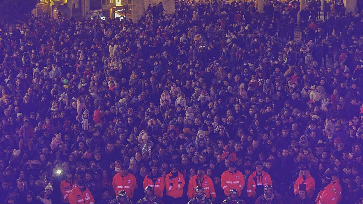 La Plaza Mayor, el año pasado, en el final de la cabalgata. | Jose Luis Fernández