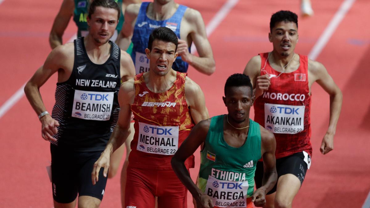 Mechaal peleó hasta el final y fue séptimo en 3.000 metros