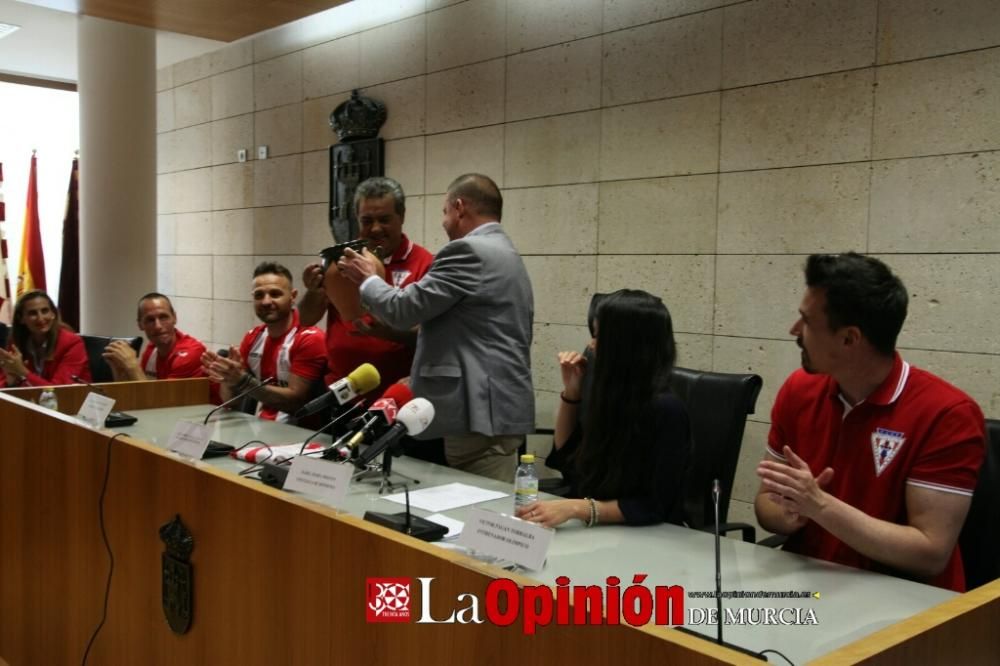 Recepción institucional al Club Olímpico de Totana por el ascenso