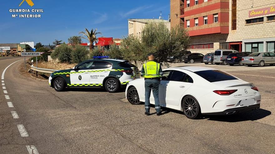 Circula a 184 km/h en una carretera limitada a 90 en Bijuesca (Zaragoza)