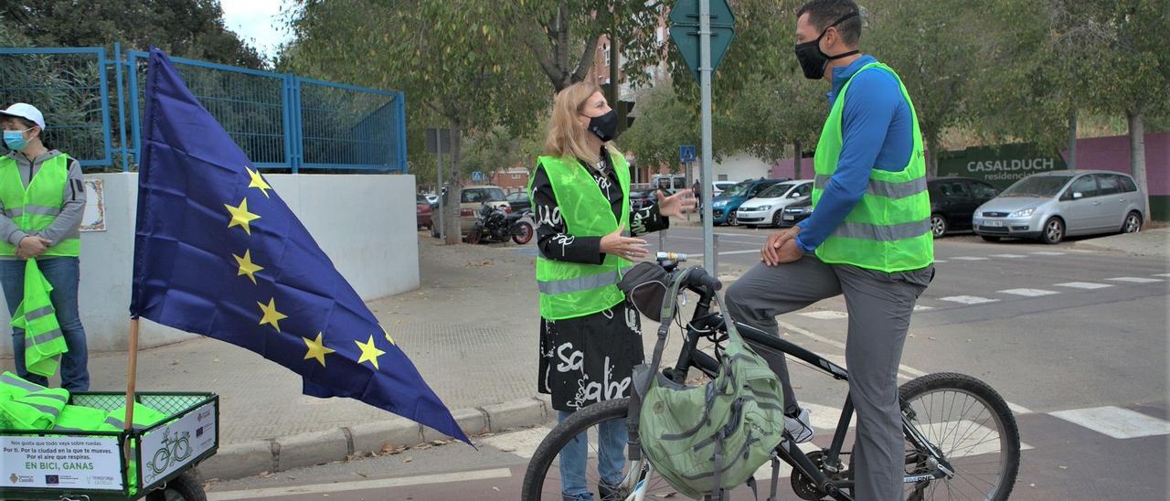 La alcaldesa de Castelló, Amparo Marco, apuesta por la movilidad sostenible.