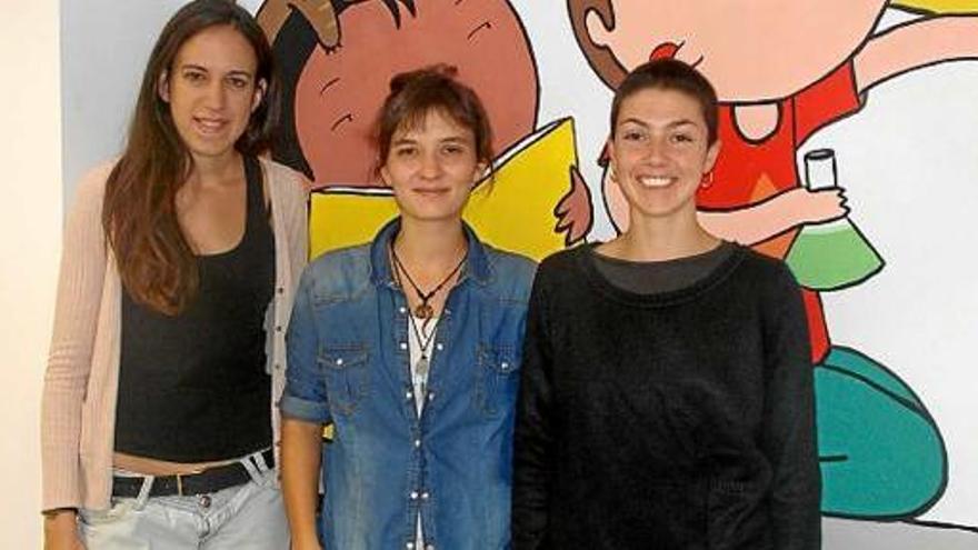 Jèssica Jiménez, Cristina Ramon i Sara Mas, col·laboradores de l&#039;escola