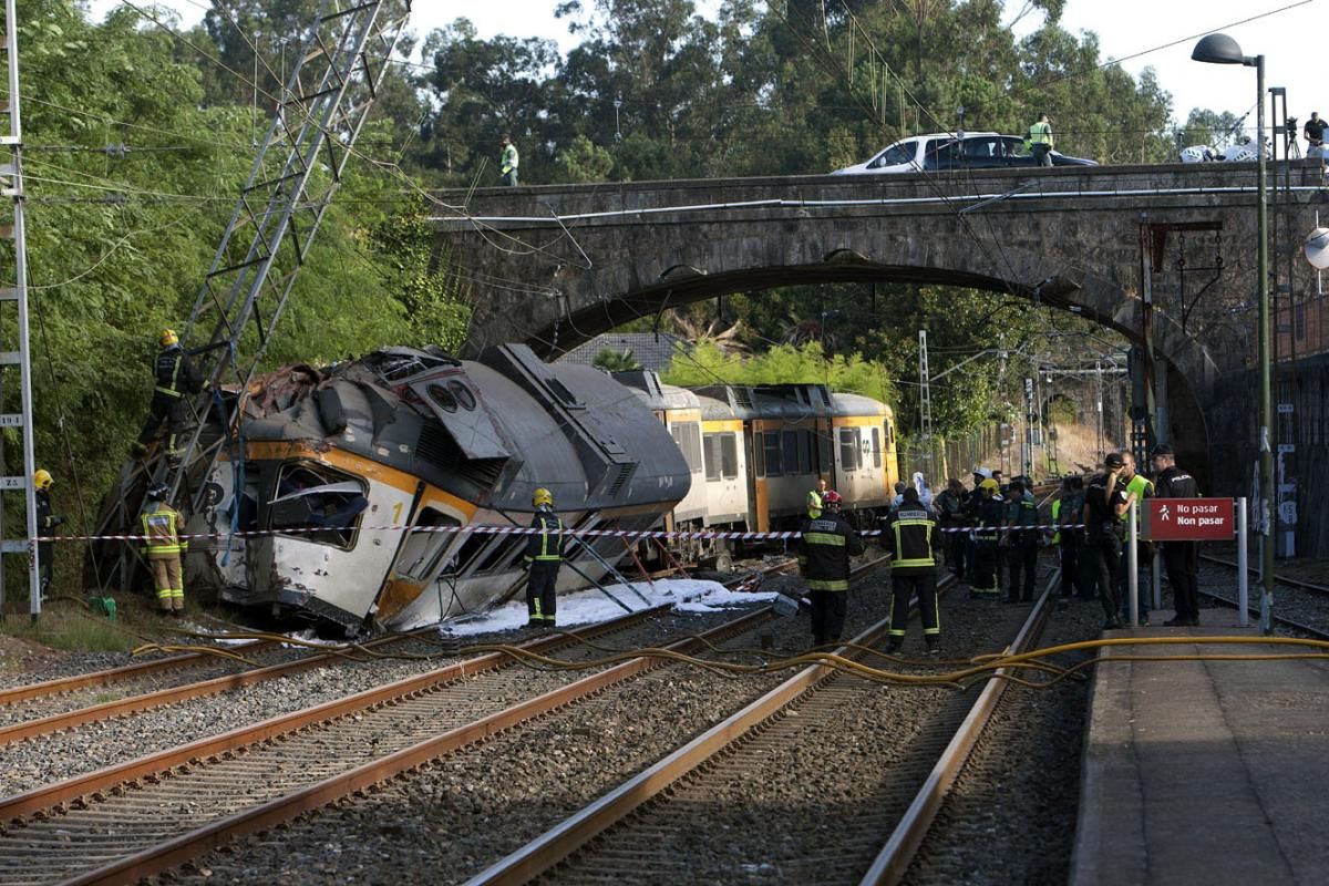 FOTOGALERÍA / Accidente de tren en Pontevedra