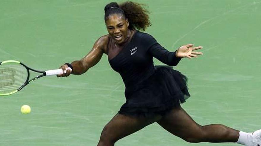 Serena Williams en un momento del encuentro del US Open.