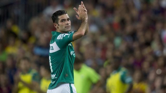 Rafa Márquez en un partido con su selección