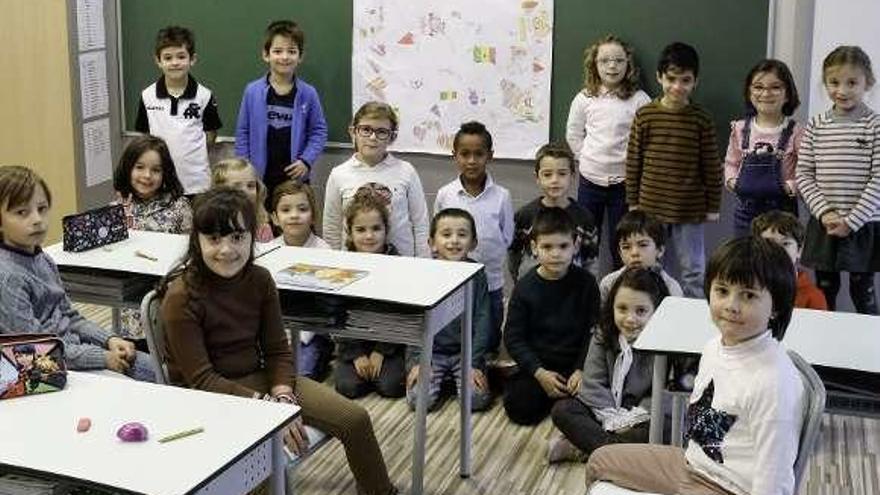 Un grupo de alumnos de 1.º B.