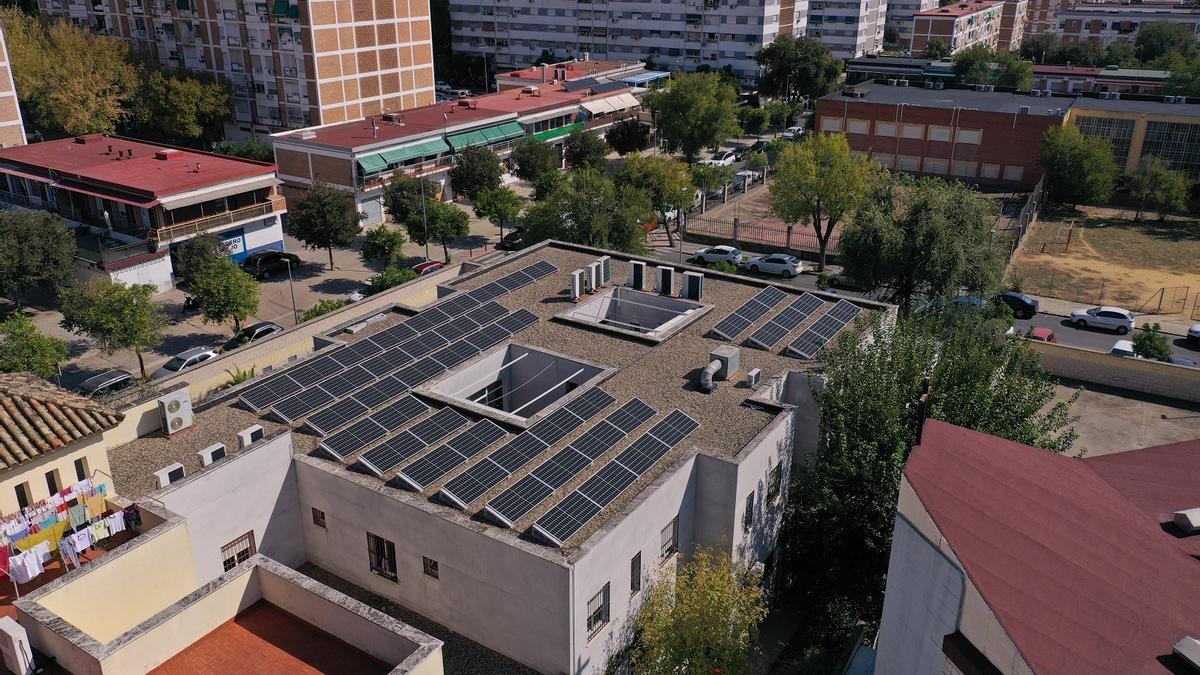 Una de las instalaciones implantadas en un centro de Cáritas en Córdoba.