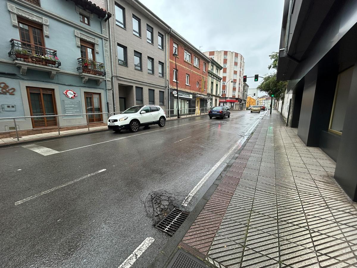 Baches en la avenida Eysines