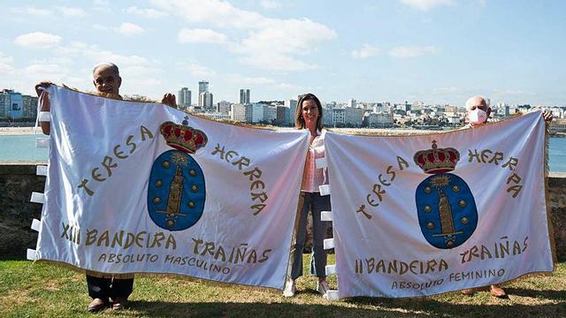 Presentación de la Bandera Teresa Herrera de traineras. | // LA OPINIÓN