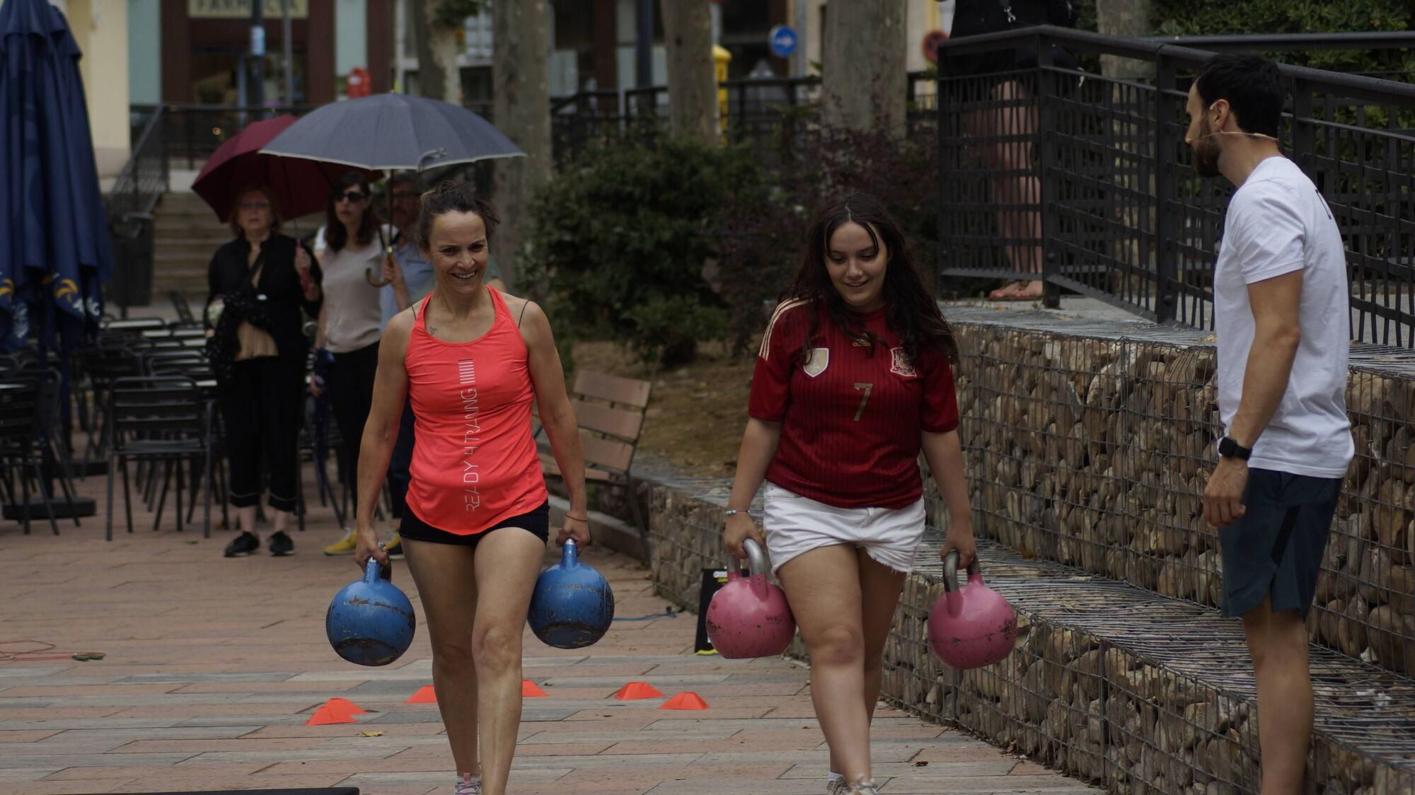 Exhibición de halterofilia y CrossFit en Plaza de la Puebla, Zamora.