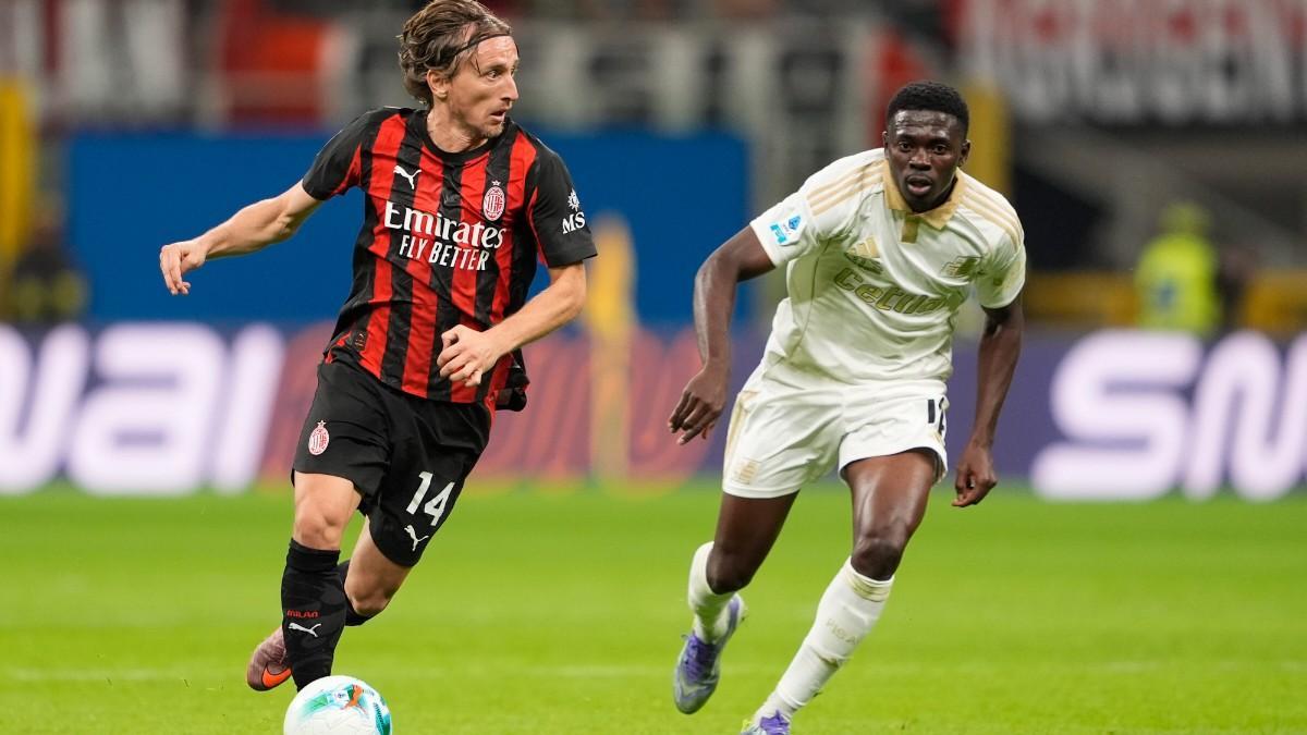 Luka Modric, durante el partido contra Pisa