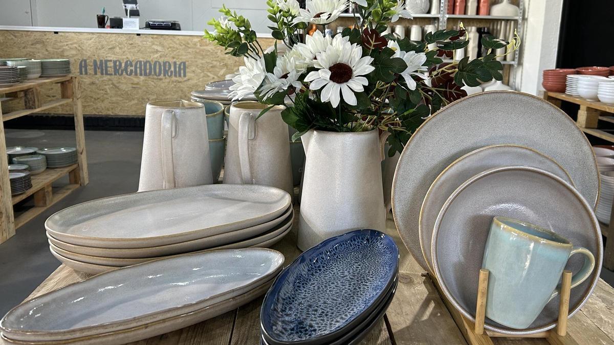 Piezas de cerámica de la firma.