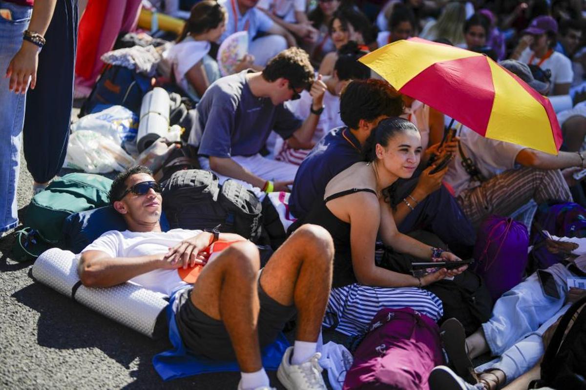 Ambiente en Madrid por la visita del Papa León XIV