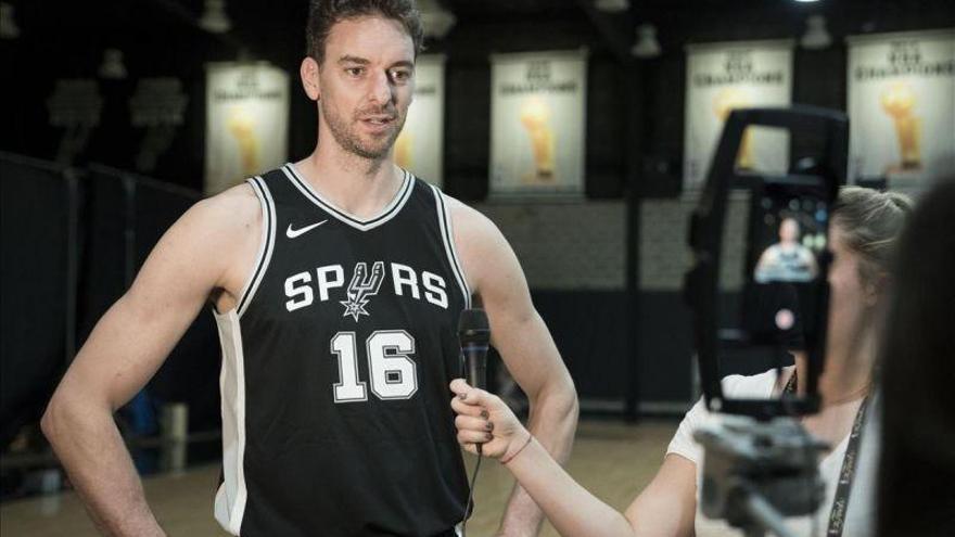 Pau Gasol llega con cinco kilos menos y en gran forma a los Spurs