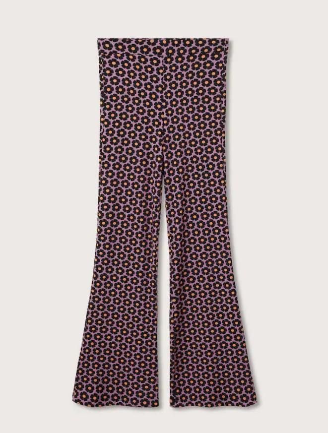Pantalón con estampado retro de Mango