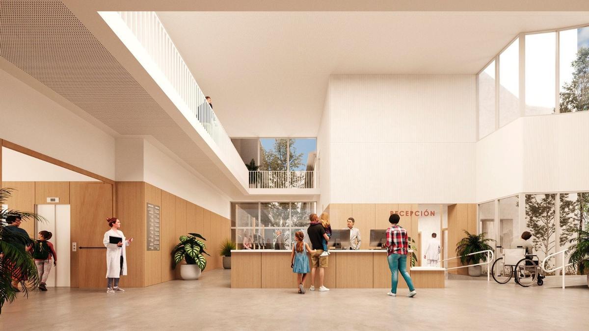 El centro de salud La Bassa de Alcoy en su interior tras la reforma.