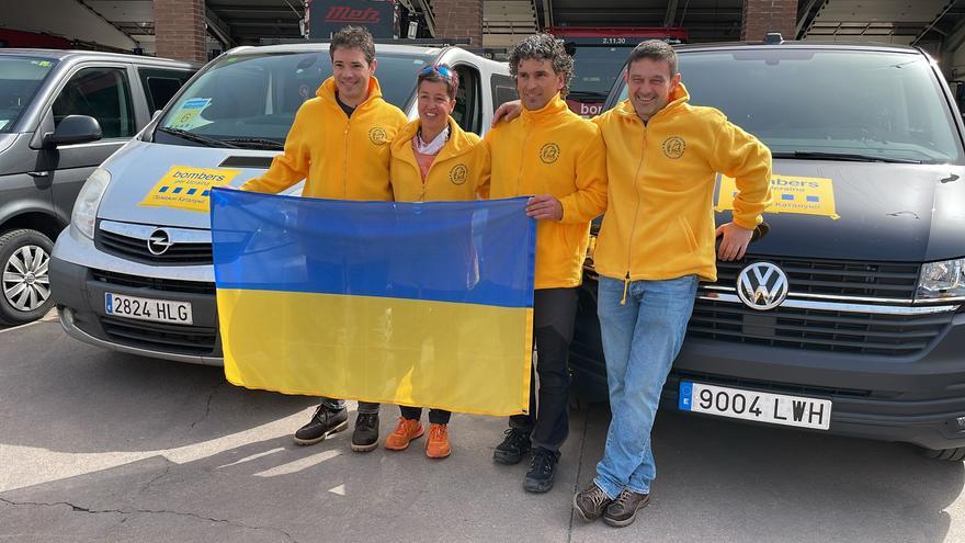 El segon comboi de Bombers per Ucraïna surt de Girona cap a Polònia