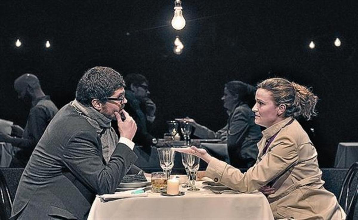 Ernest Villegas i Cristina Genebat, en l’última peça del muntatge.