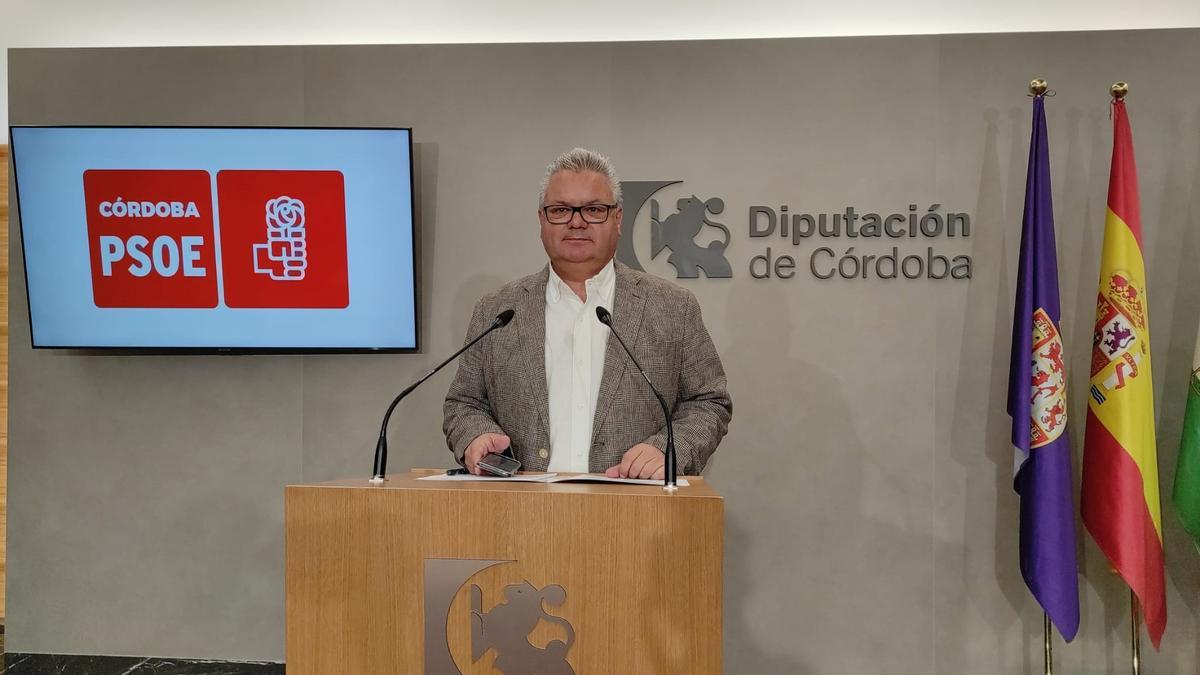El portavoz del Grupo Socialista en la Diputación de Córdoba, Esteban Morales.