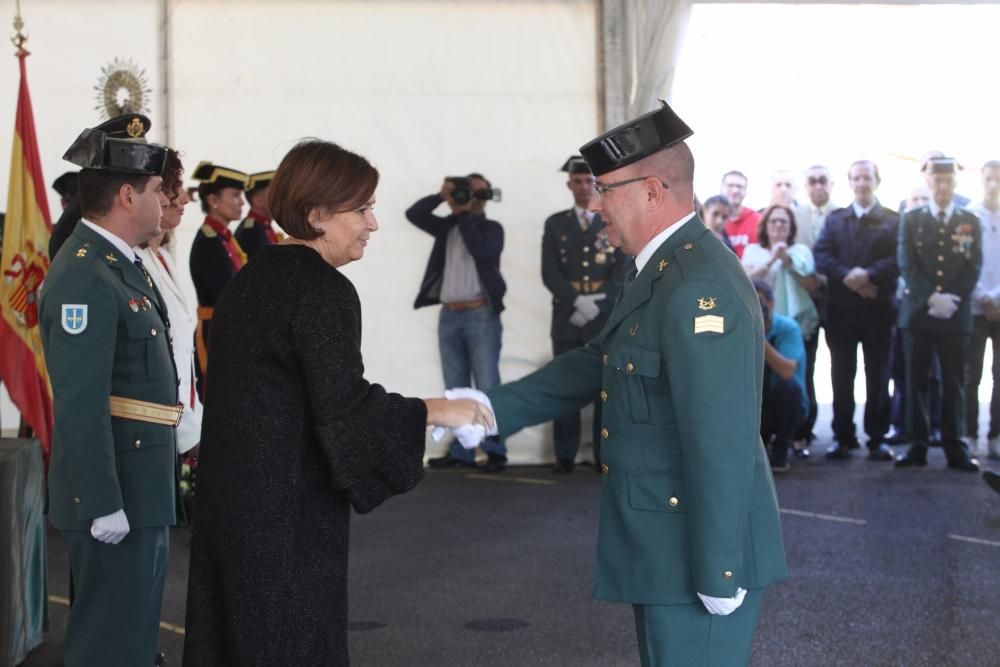 Actos del Día de la Hispanidad en la comandancia de la Guardia Civil de Gijón