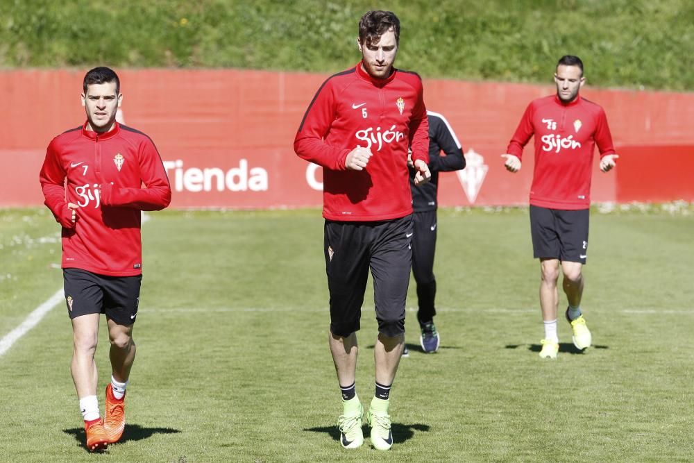 Entrenamiento del Sporting 27/03/2017