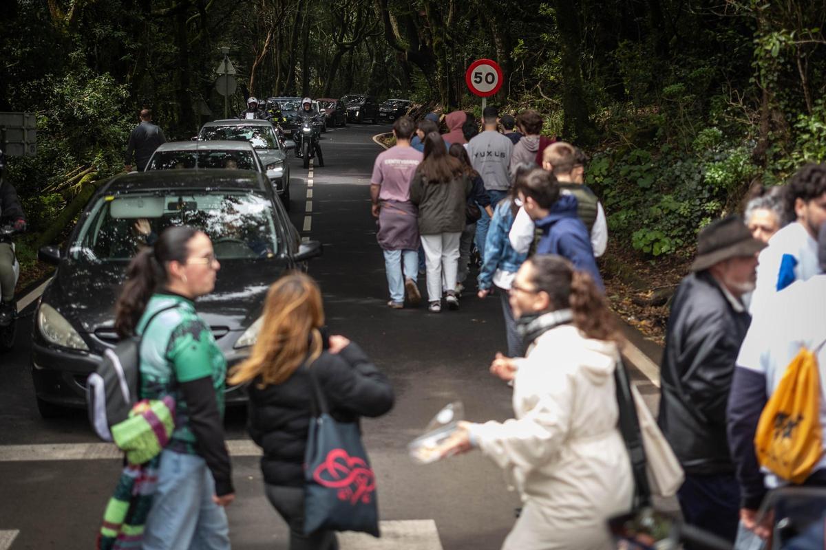 Manifestación en Anaga