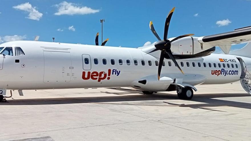 Avión de UEP!Fly que operará entre Ibiza y Mallorca
