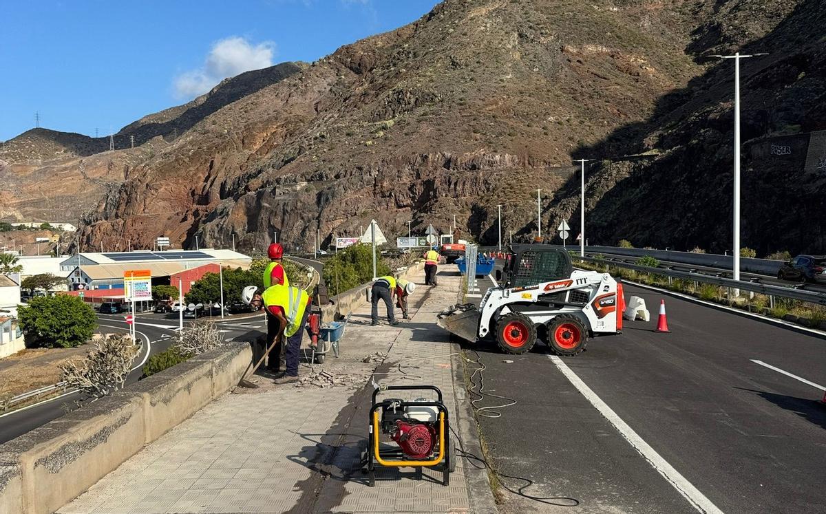 Obras el pasado verano en San Andrés