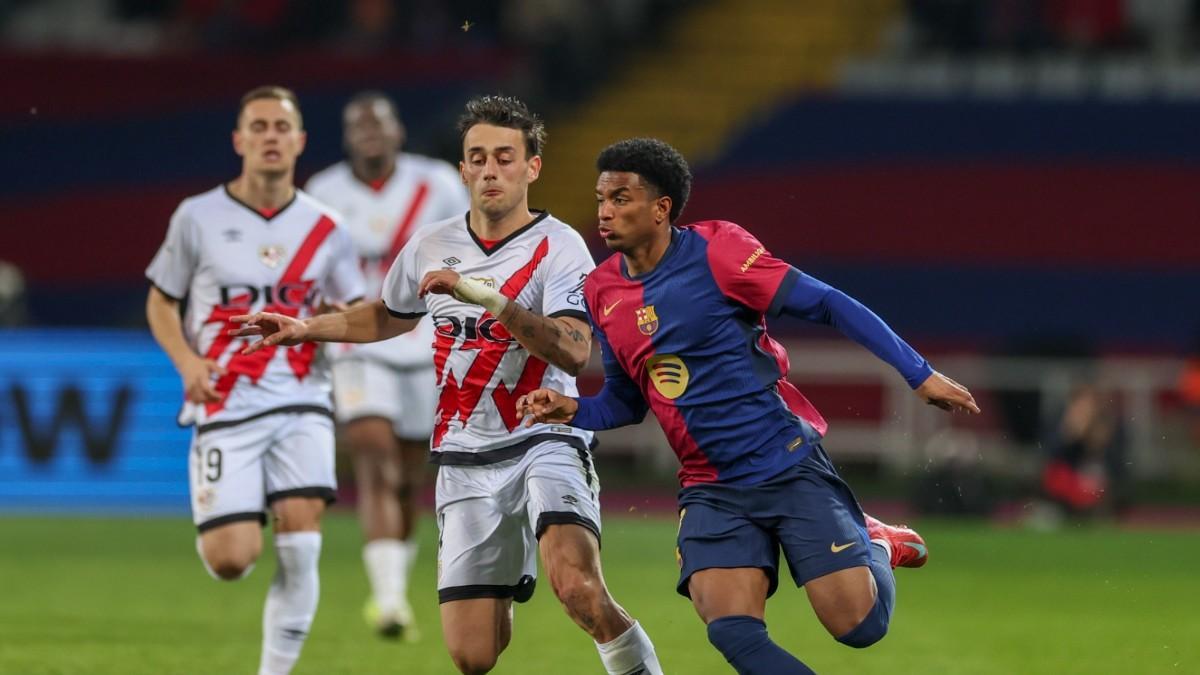 Balde en el partido frente al Rayo Vallecano