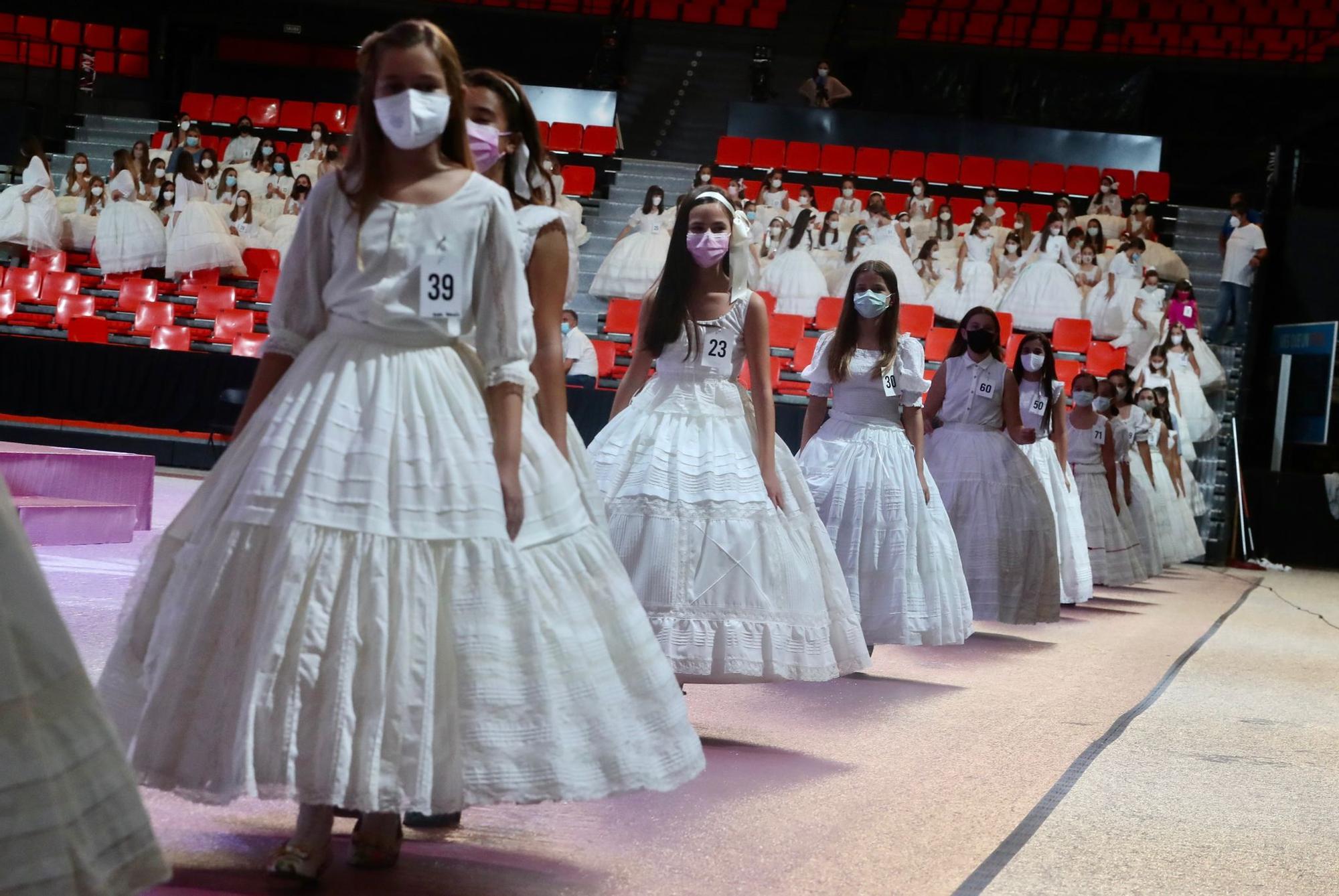 Ensayo de la elección de candidatas a falleras mayores y cortes 2022 en la Fonteta