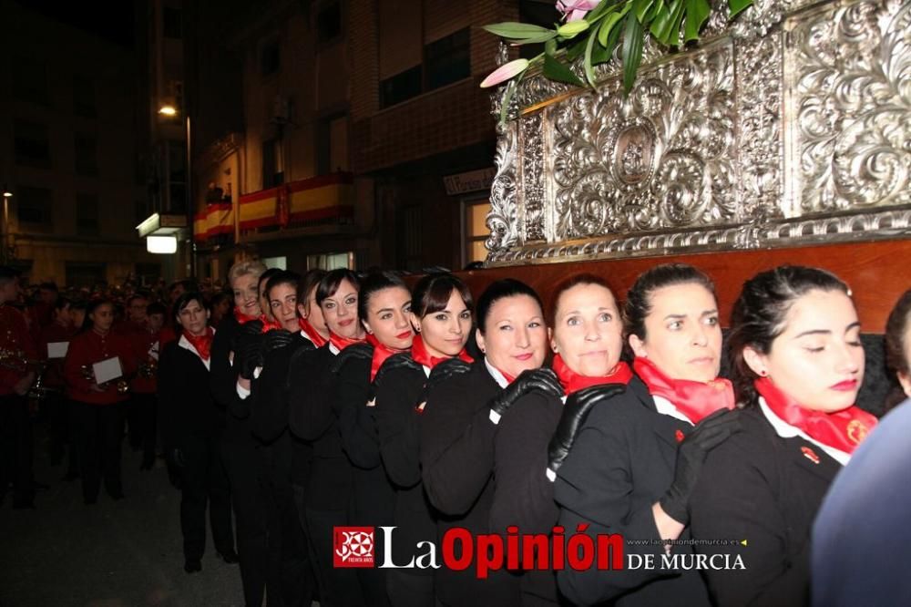 Encuentro en Lorca del Cristo de la Sangre, Señor de la Penitencia y la Virgen de la Soledad