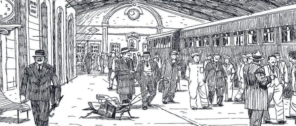 Una de las ilustraciones realizadas por Paco Roca.