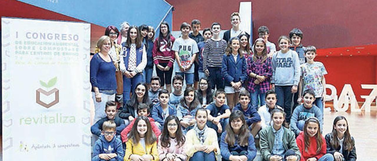 O grupo do CEIP Valle Inclán.