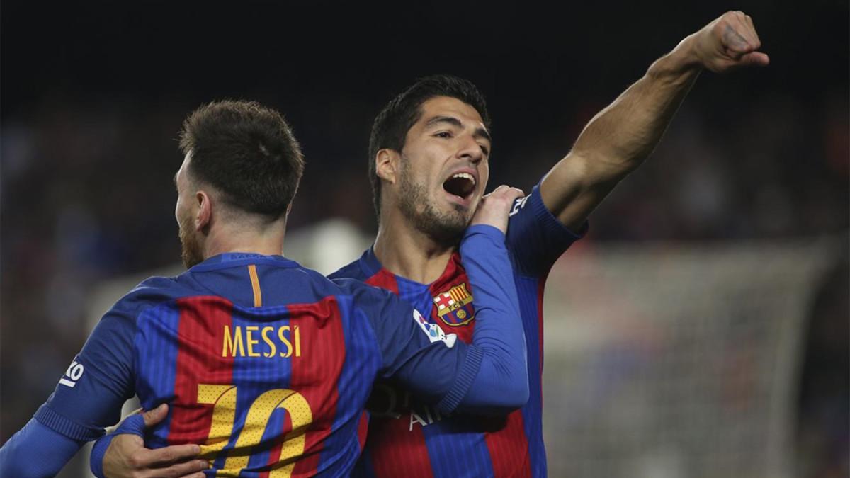 Los goles de Messi y Luis Suárez fueron decisivos ante el Valencia