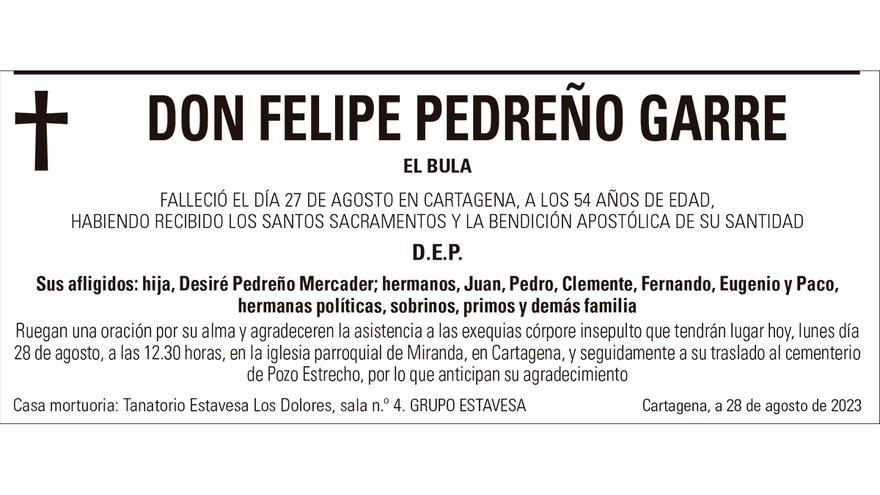 D. Felipe Pedreño Garre