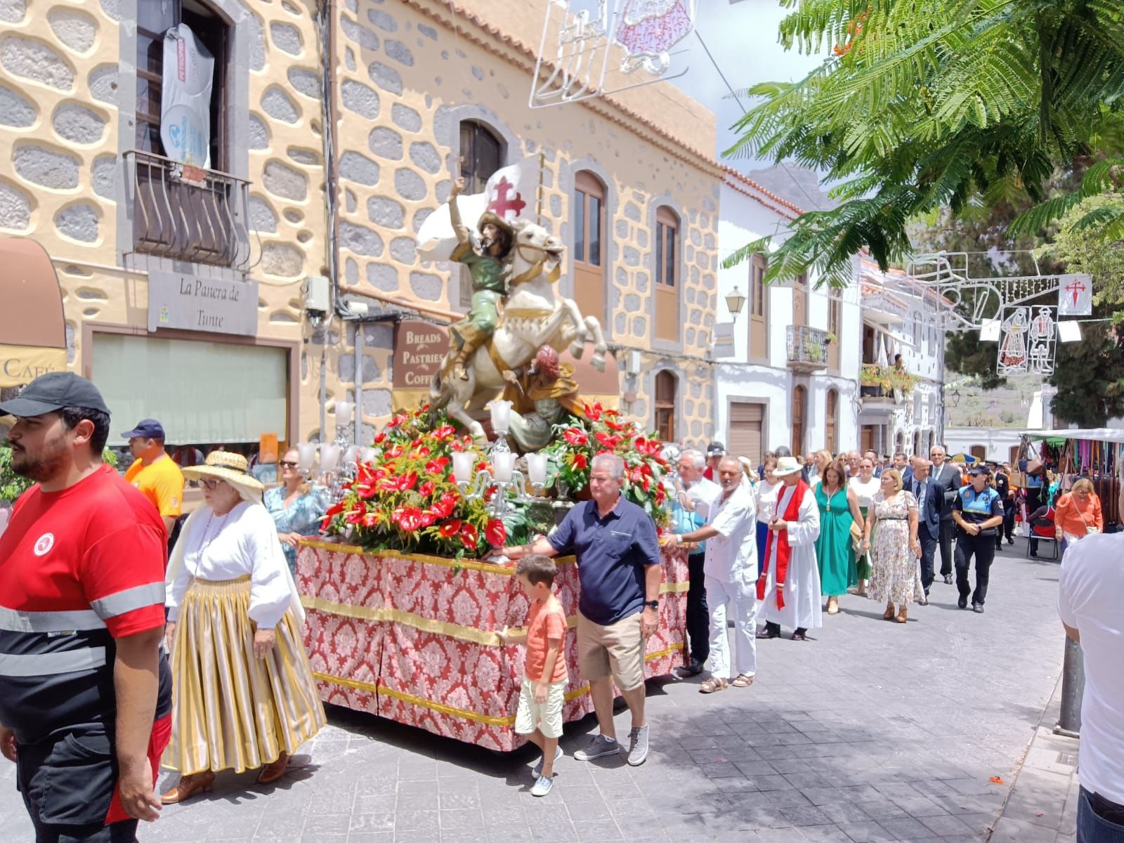Misa y procesión de Santiago Apóstol en Tunte