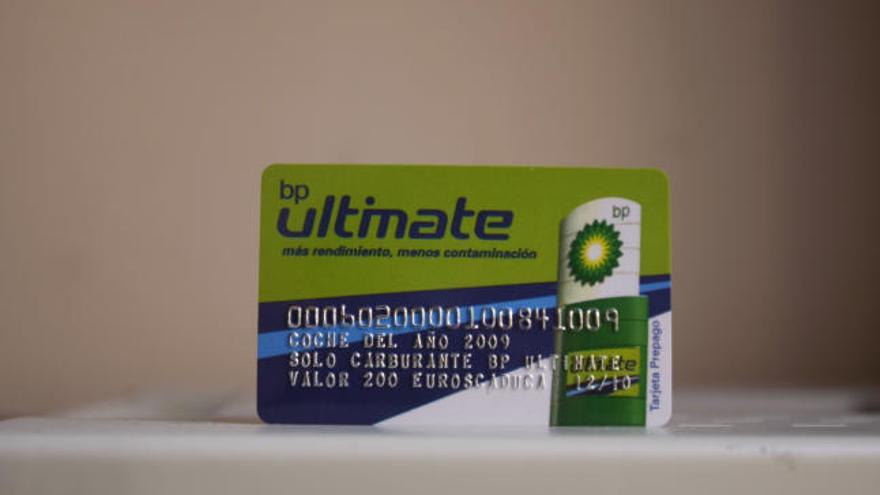 La tarjeta BP Ultimate contiene 200 euros en combustible.