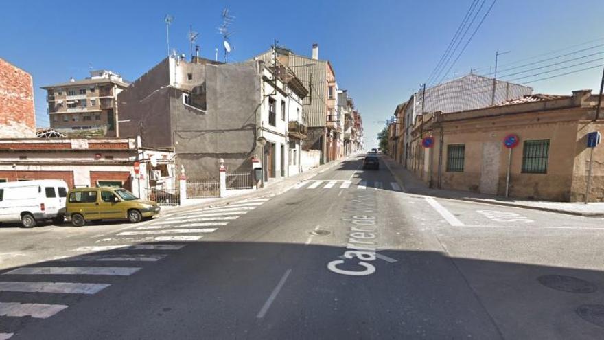 Cruilla al carrer Viladordis on va tenir lloc un dels atropellaments.