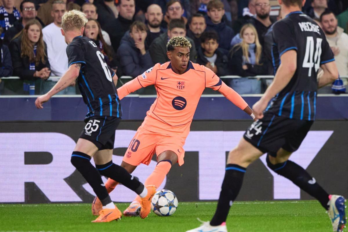 Lamine Yamal, autor del segundo gol del Barça