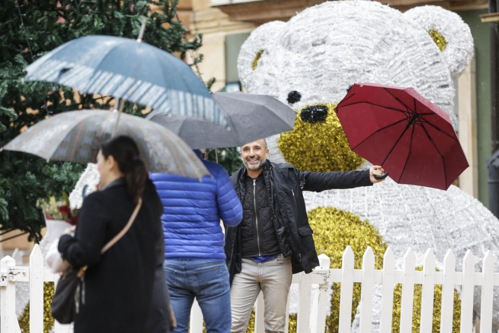 Los efectos del temporal "Ana" en Asturias