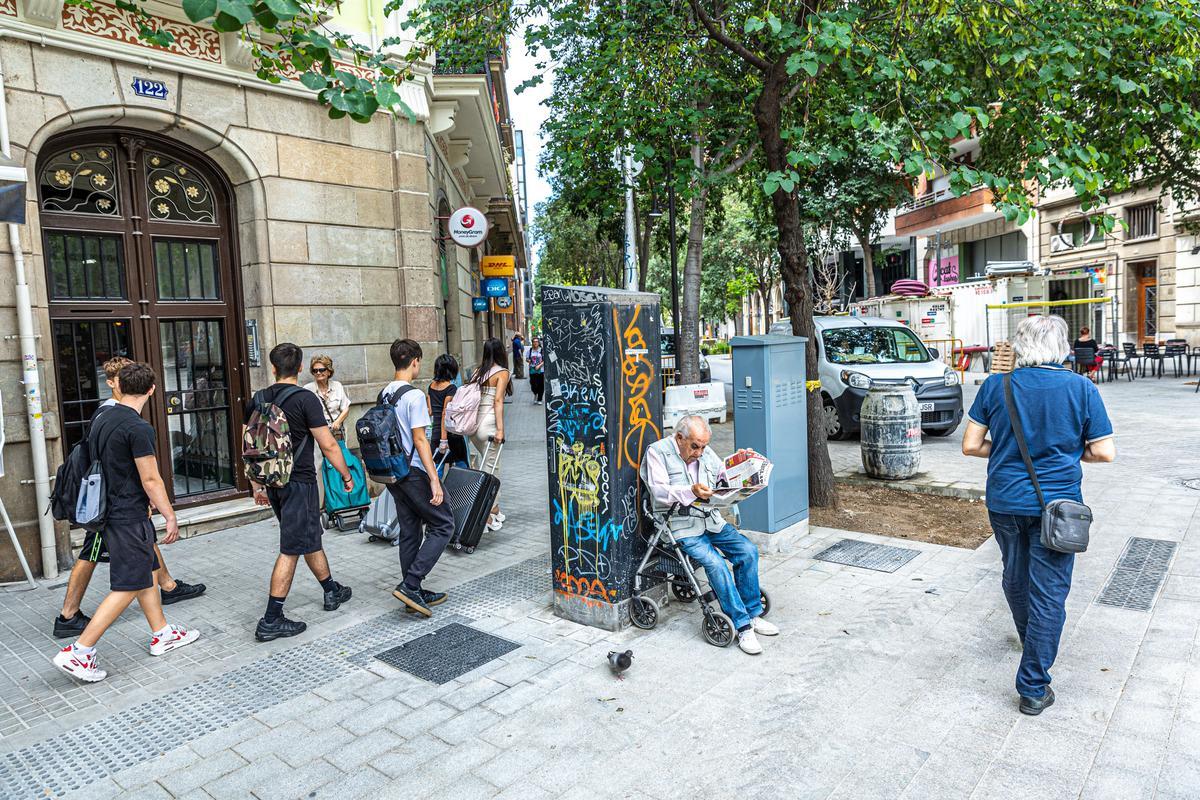 Escenas inesperadas de la Superilla del Eixample