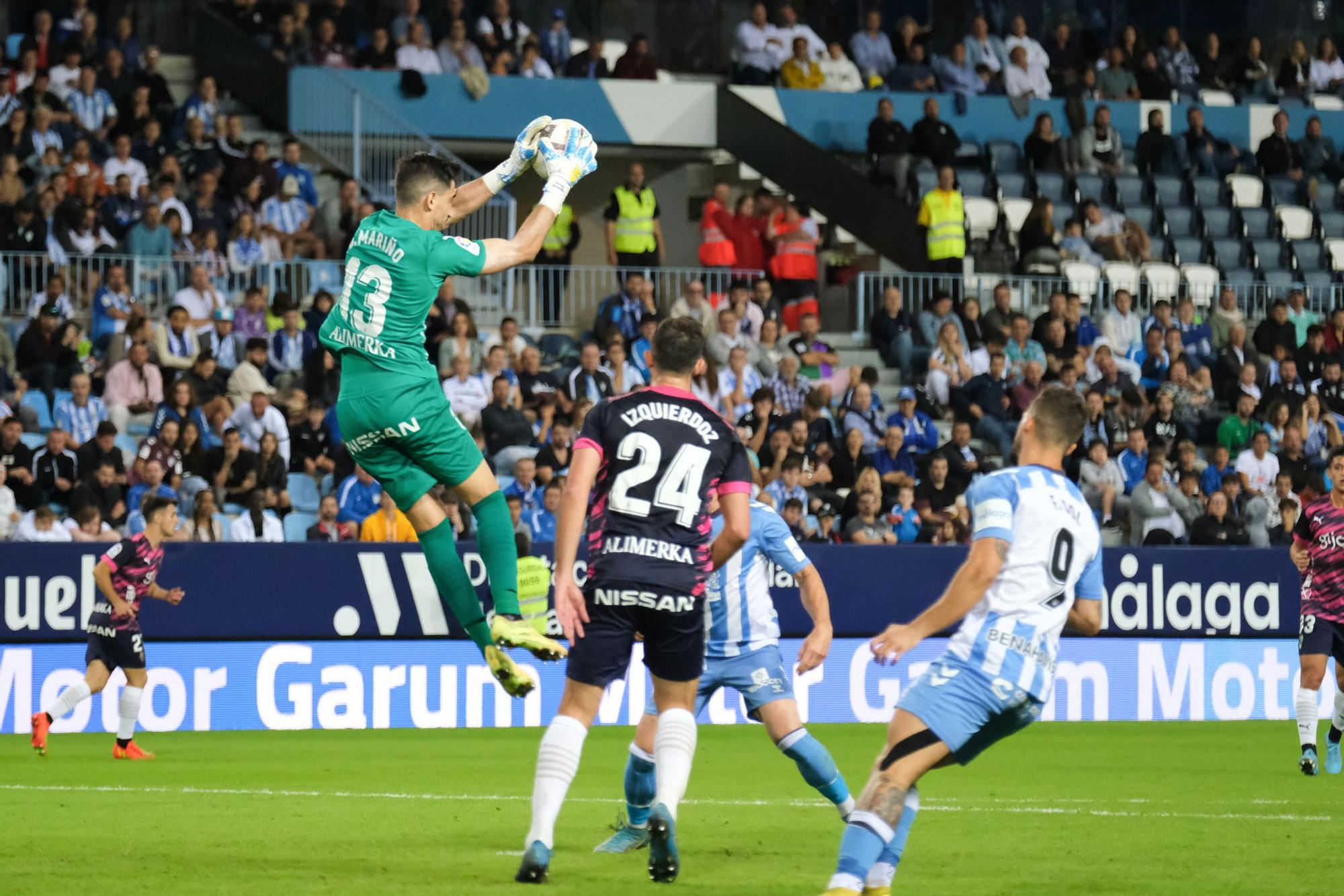 El Málaga CF - Sporting de Gijón, en imágenes