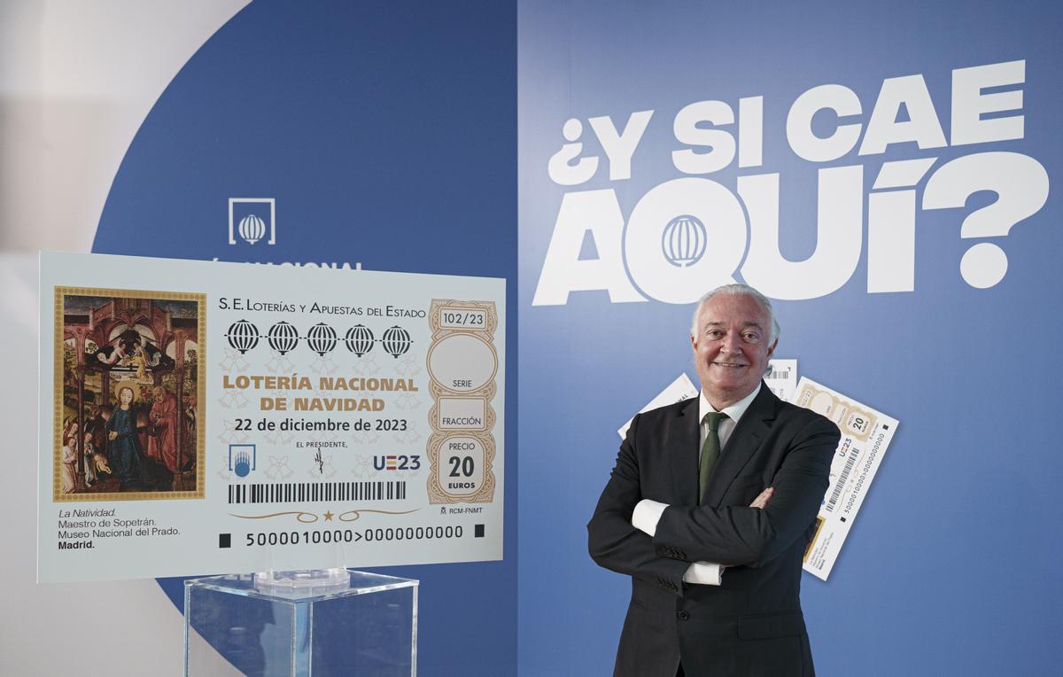 El presidente de Loterías y Apuestas del Estado, Jesús Huerta.