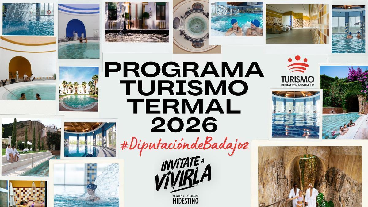 Cartel del programa 'Turismo Termal 2026'.